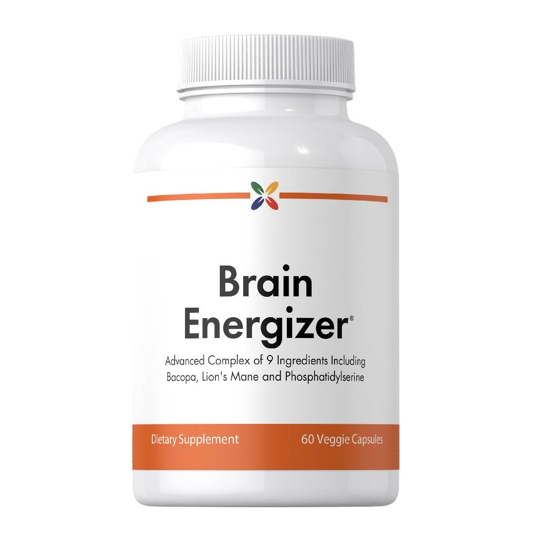 Stop Aging Now - Brain Supplement Complex - with Ginkgo Biloba, Lion's Mane, Bacopa, and DMAE - 60 Vegetarian Capsules - Advanced Blend - TrustMedUSA