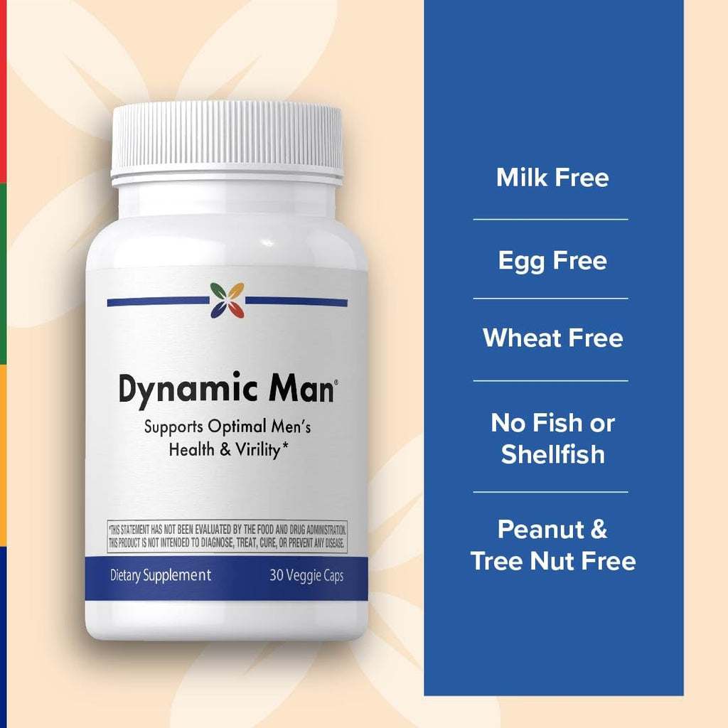Stop Aging Now - Dynamic Man - Complex Supplement - 30 Vegetarian Capsules - TrustMedUSA