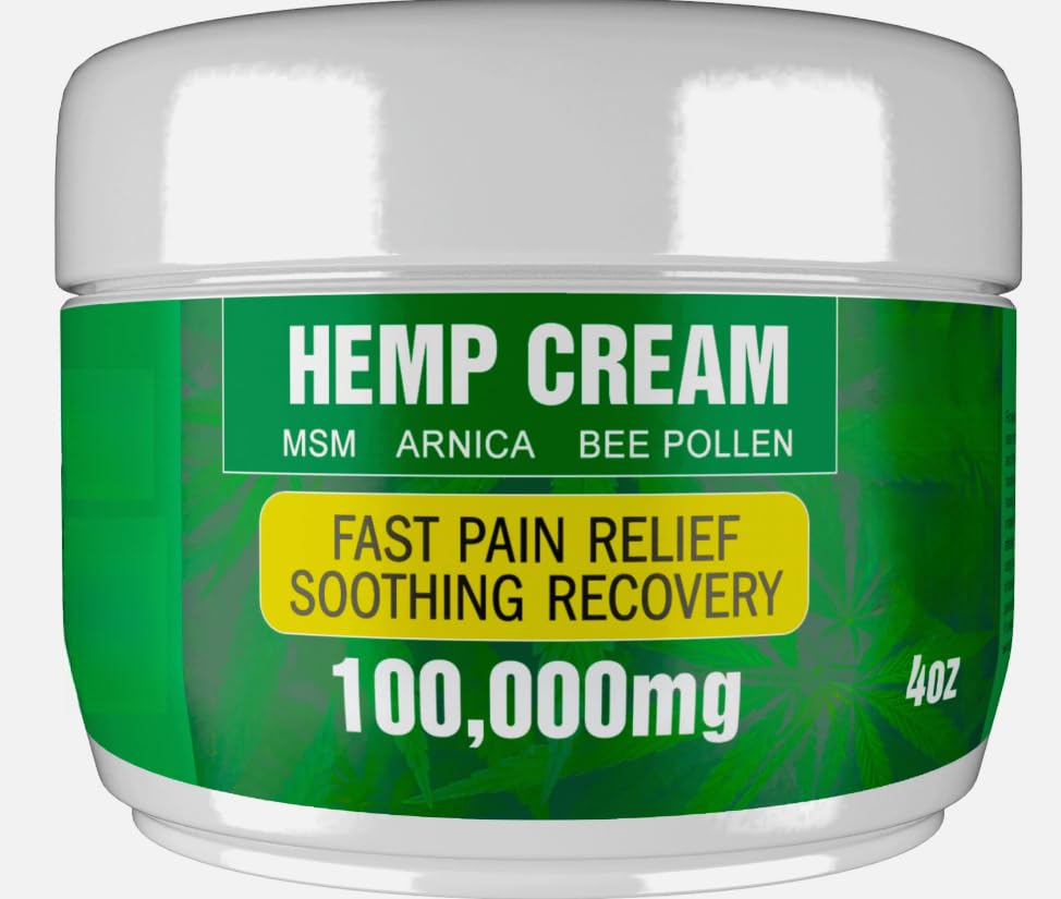 Strong Hemp Pain Rel.ief Cream | Fast Pain Rel.ief for Joints, Mus.cles, Ner.VES - TrustMedUSA