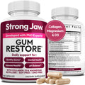 Strong Jaw Gum Restore - Gum Repair for Receding Gums | Teeth Magnesium Supplements, Oral Care, Remineralizing Dental Health Vitamins for Adults | 1 Month Supply, 180 Capsules, Made in USA - TrustMedUSA