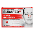 Sudafed PE Sinus Congestion Relief Tablets, Maximum Strength, Non-Drowsy 10 mg Phenylephrine HCI Decongestant for Sinus Pressure & Nasal Congestion Relief, Due to Cold or Allergies, 36 ct - Maple Wellness Supplements