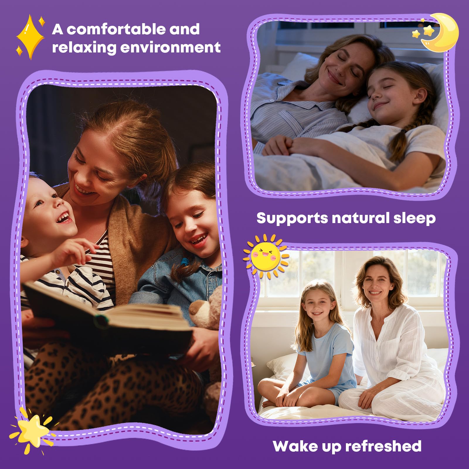 Sugar Free Magnesium Glycinate Gummies for Kids & Adults - Zzz Support, Relaxation & Cognition Support, 200/400mg Magnesium Gummies with L-Theanine, GABA, Calcium, B6, D3, C & K2, Grape Flavor, 60 Ct - TrustMedUSA