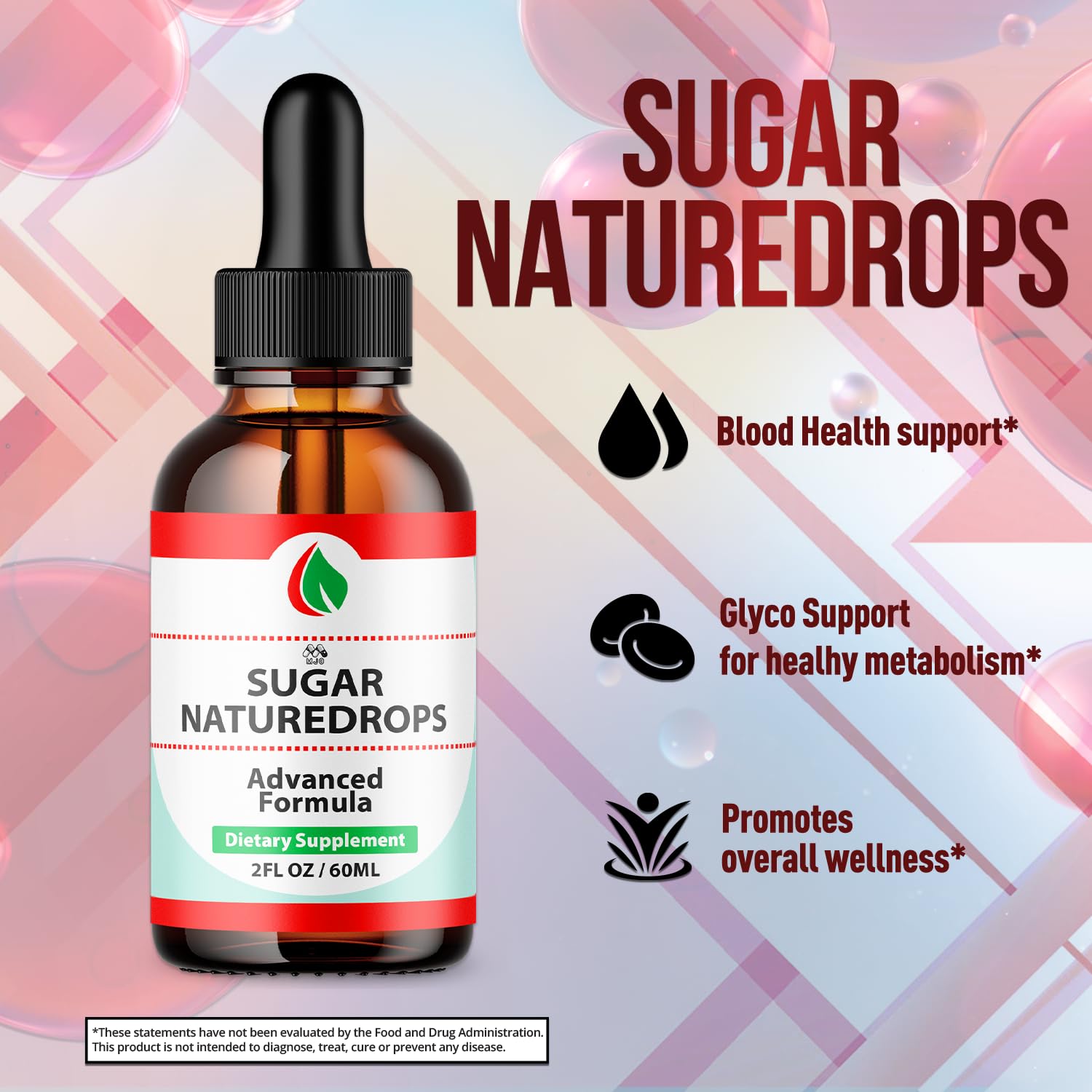 Sugar Nature Drops, Official SugarNature Blood Health Support Drops with All Natural Ingredients, Sugar Nature Liquid Supplement Optimal Health & Wellness Support with Premium Vitamins (30 Servings) - TrustMedUSA