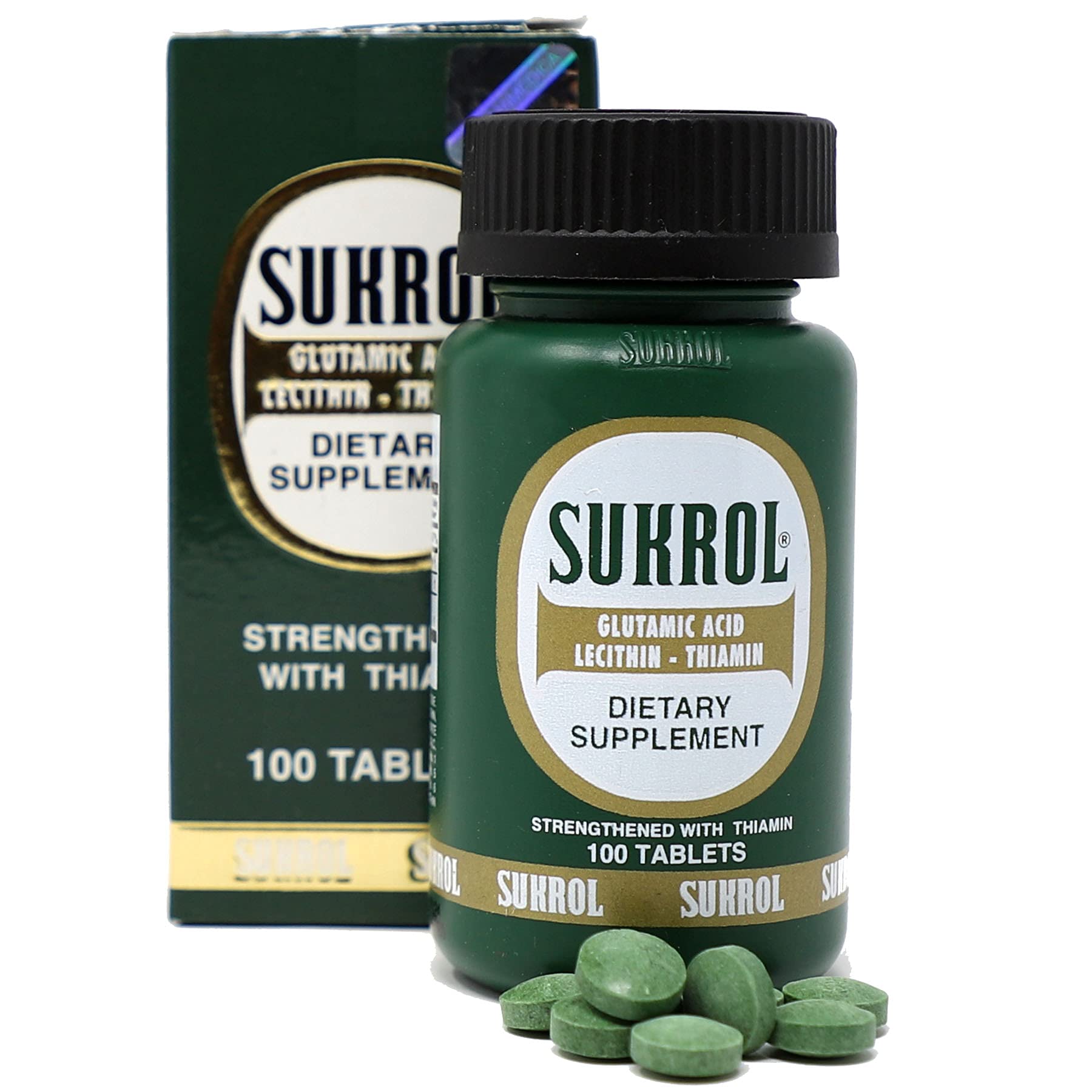 Sukrol, Vitamin, Improve Healthy Brain Function, 100 Tablets, Bottle - TrustMedUSA