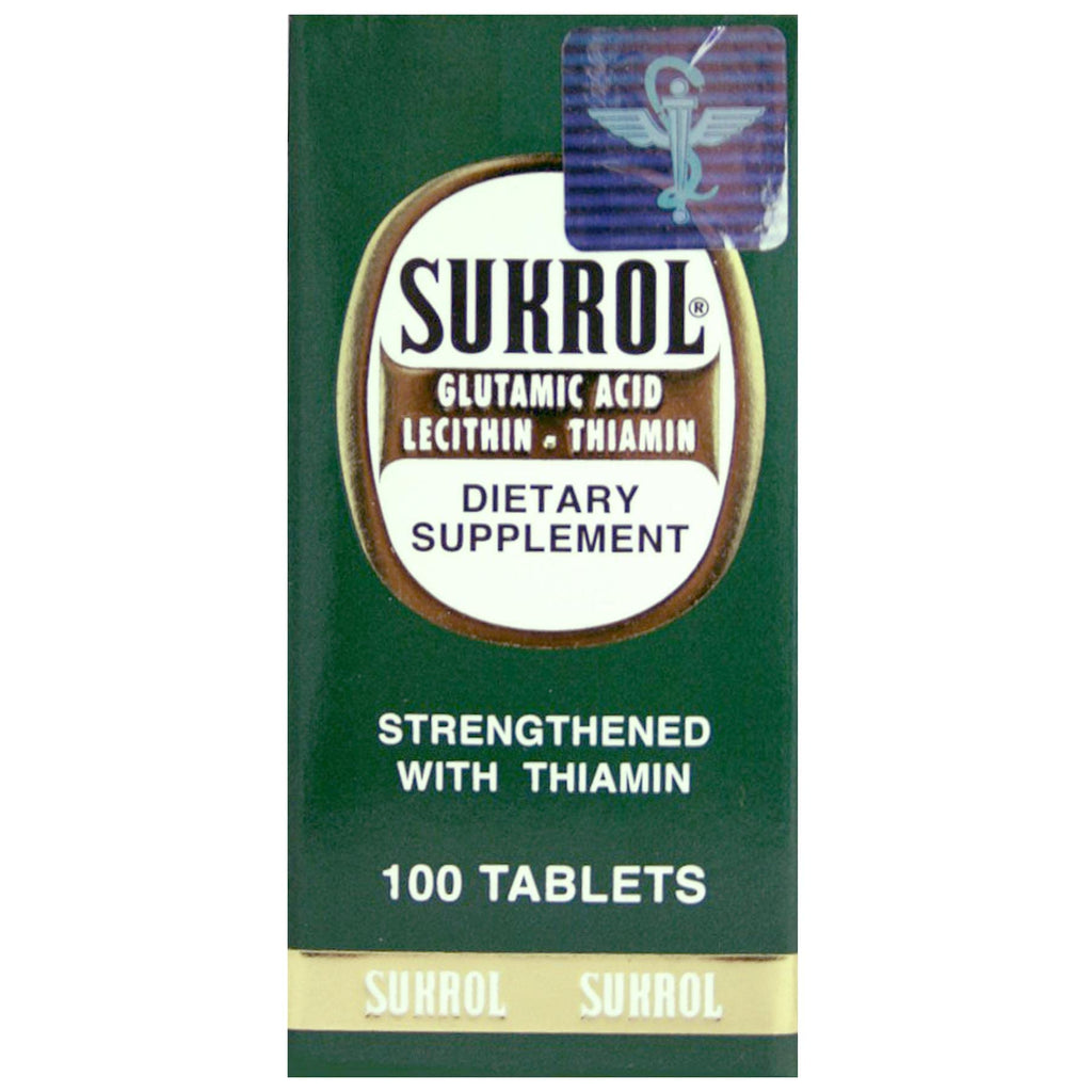 Sukrol, Vitamin, Improve Healthy Brain Function, 100 Tablets, Bottle - TrustMedUSA