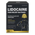 Sumifun 4% Lidocaine Patches,Maximum Strength Pain Relieving Patch Back, Shoulder, Joints, Knee Pain Relief and Muscle Soreness - 8 Hour Pain Relief (39 Count(Pack of 1)) - TrustMedUSA