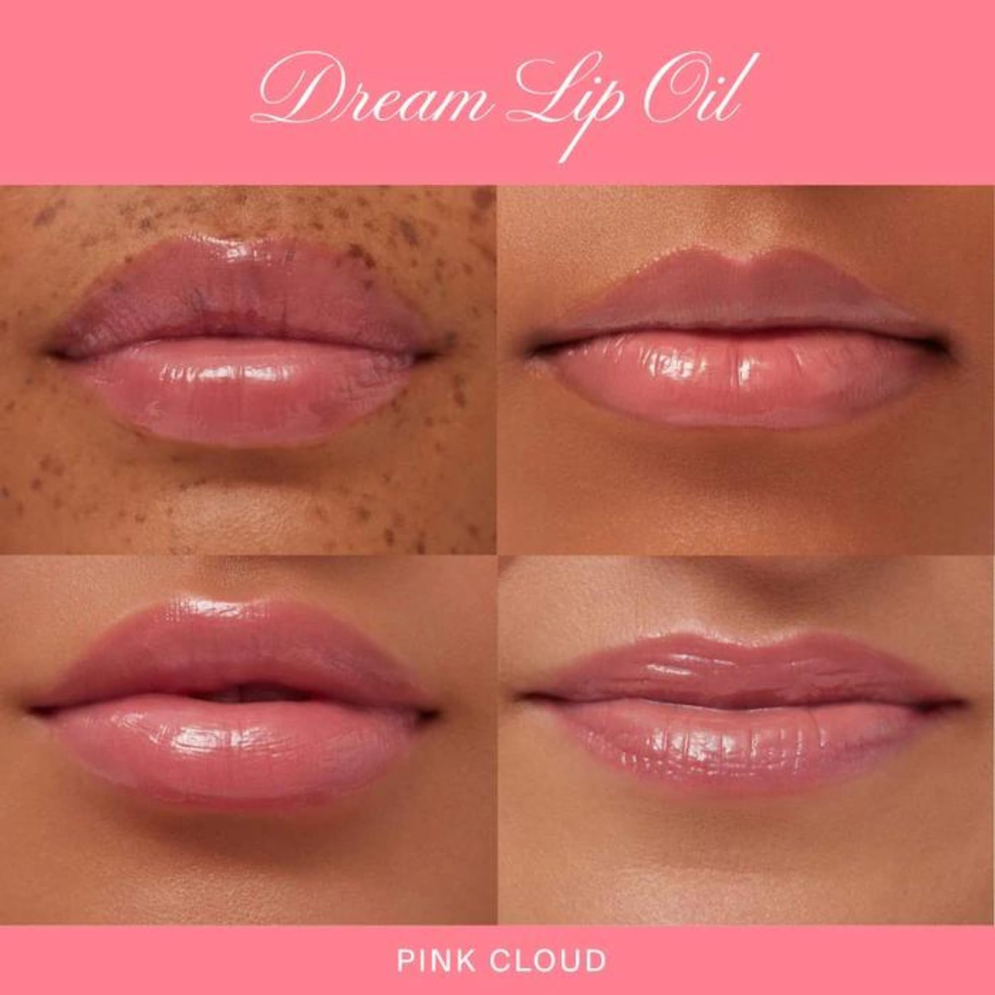 Summer Fridays Dream Lip Oil - Hydrating Tinted Lip Gloss Oil - Non-Sticky Formula with Skincare Benefits for Long-Lasting Softness + Shine - Effortless Beauty Gifts - Pink Cloud (0.15 Oz) - TrustMedUSA