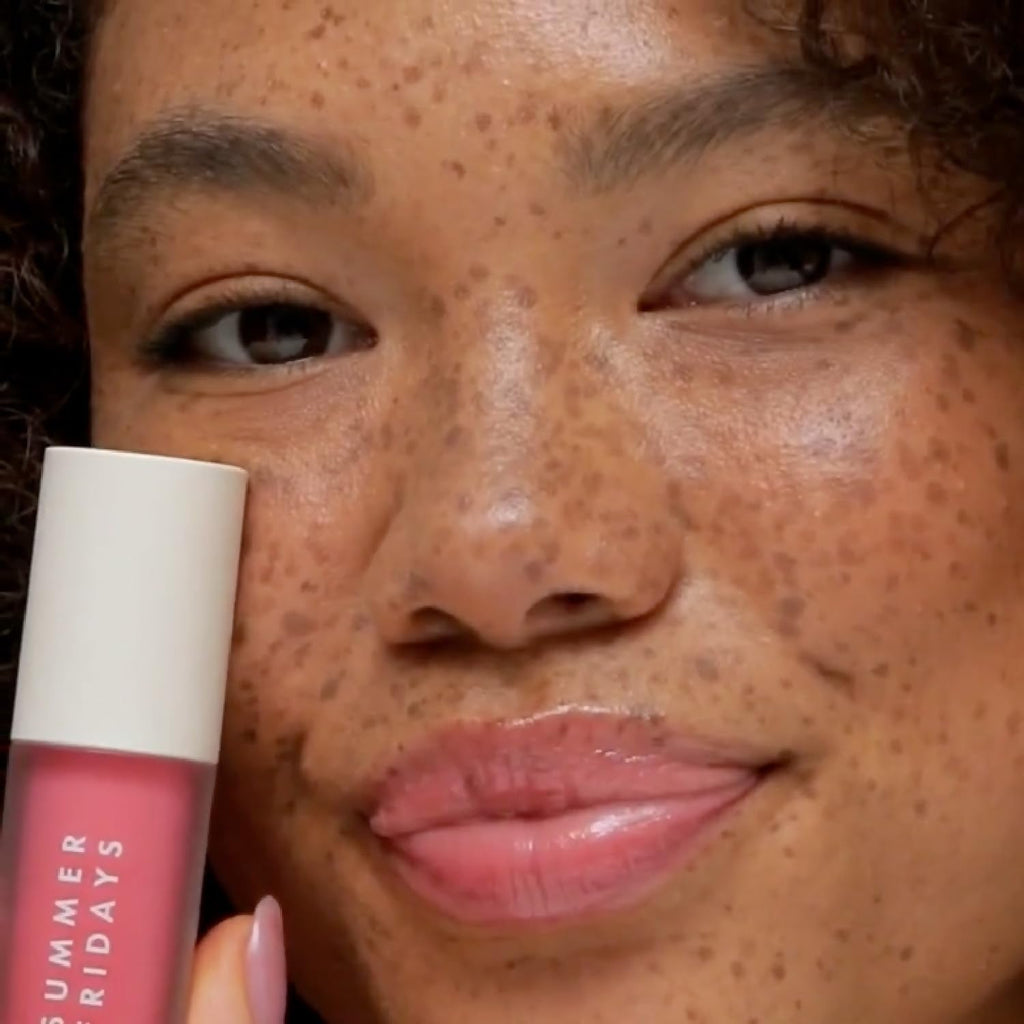 Summer Fridays Dream Lip Oil - Hydrating Tinted Lip Gloss Oil - Non-Sticky Formula with Skincare Benefits for Long-Lasting Softness + Shine - Effortless Beauty Gifts - Pink Cloud (0.15 Oz) - TrustMedUSA