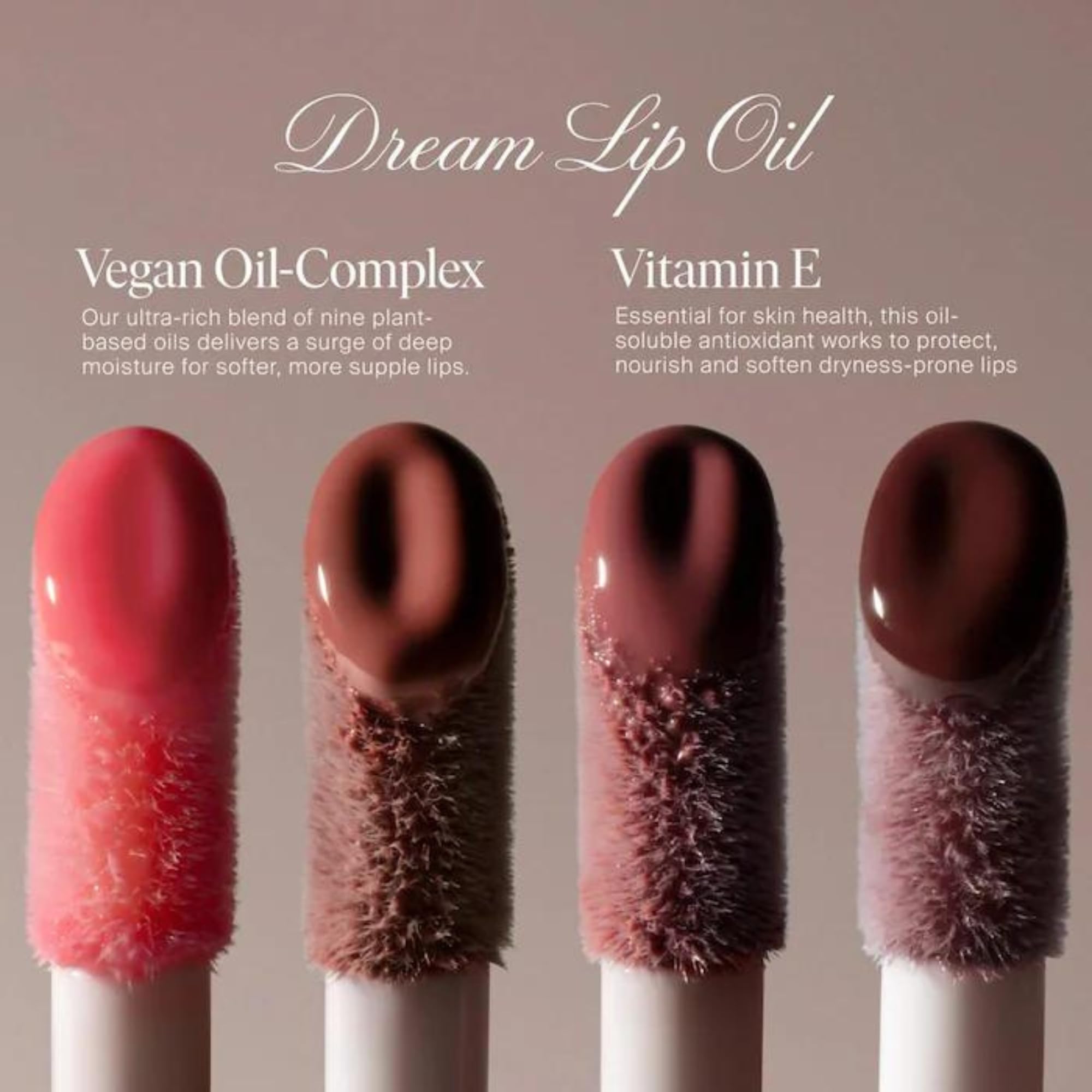 Summer Fridays Dream Lip Oil - Hydrating Tinted Lip Gloss Oil - Non-Sticky Formula with Skincare Benefits for Long-Lasting Softness + Shine - Effortless Beauty Gifts - Soft Mauve (0.15 Oz) - TrustMedUSA