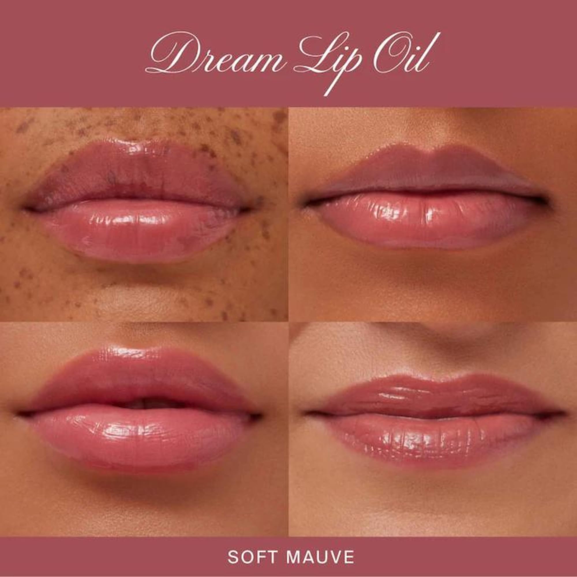 Summer Fridays Dream Lip Oil - Hydrating Tinted Lip Gloss Oil - Non-Sticky Formula with Skincare Benefits for Long-Lasting Softness + Shine - Effortless Beauty Gifts - Soft Mauve (0.15 Oz) - TrustMedUSA
