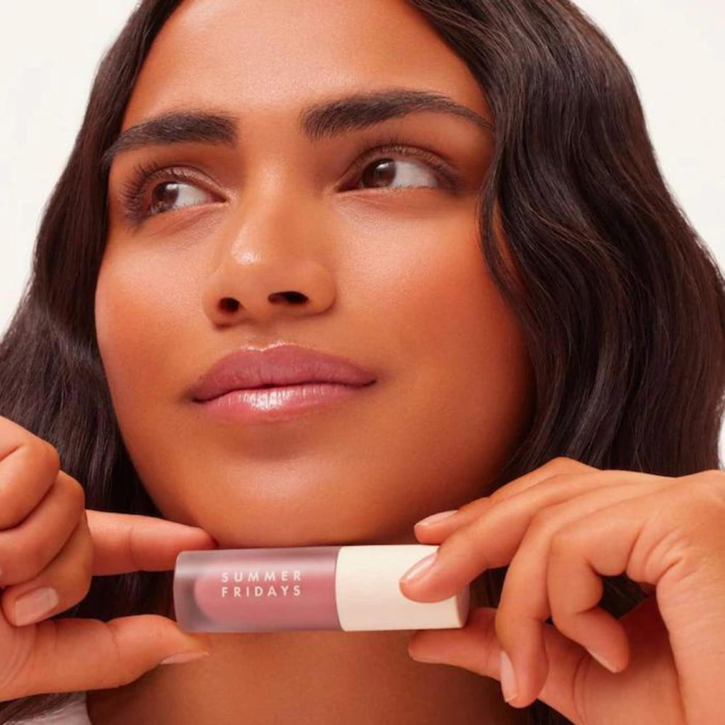 Summer Fridays Dream Lip Oil - Hydrating Tinted Lip Gloss Oil - Non-Sticky Formula with Skincare Benefits for Long-Lasting Softness + Shine - Effortless Beauty Gifts - Soft Mauve (0.15 Oz) - TrustMedUSA