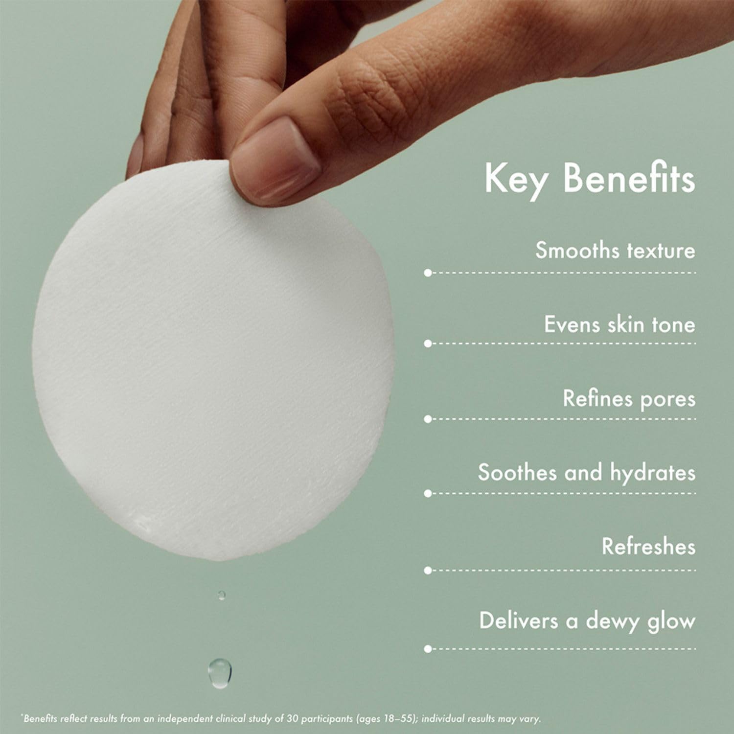 Summer Fridays Gentle Reset Daily Exfoliating Pads - Face Exfoliator with AHAs + PHAs to Smooth Texture + Even Skin - Formulated in Korea - Soothing + Hydrating Toner Pads - Vegan (30 Count) - Maple Wellness Supplements