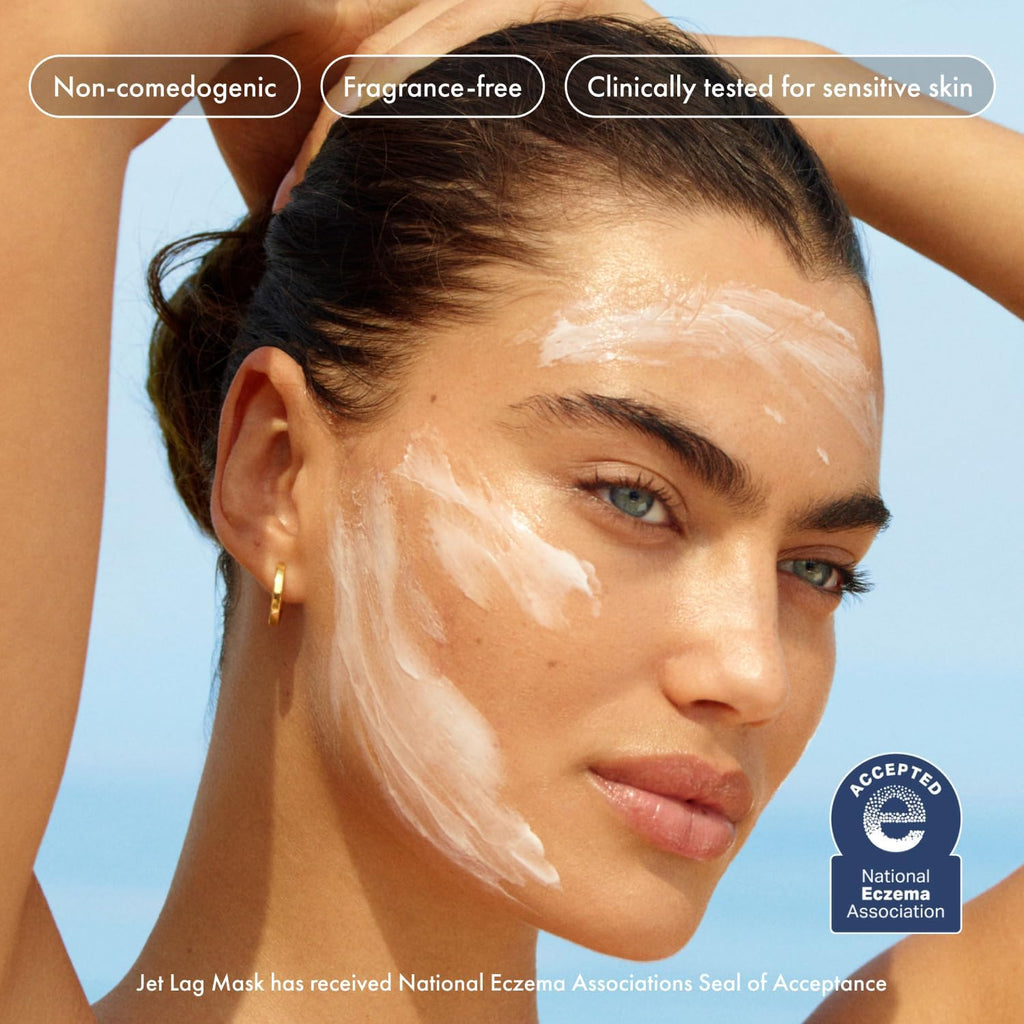 Summer Fridays Jet Lag Mask - Hydrating Face Moisturizer + Mask - Enriched with Hyaluronic Acid, Niacinamide, Glycerin + Antioxidants Helps Nourish Skin for a Renewed + Radiant Complexion (2.25 Oz) - TrustMedUSA