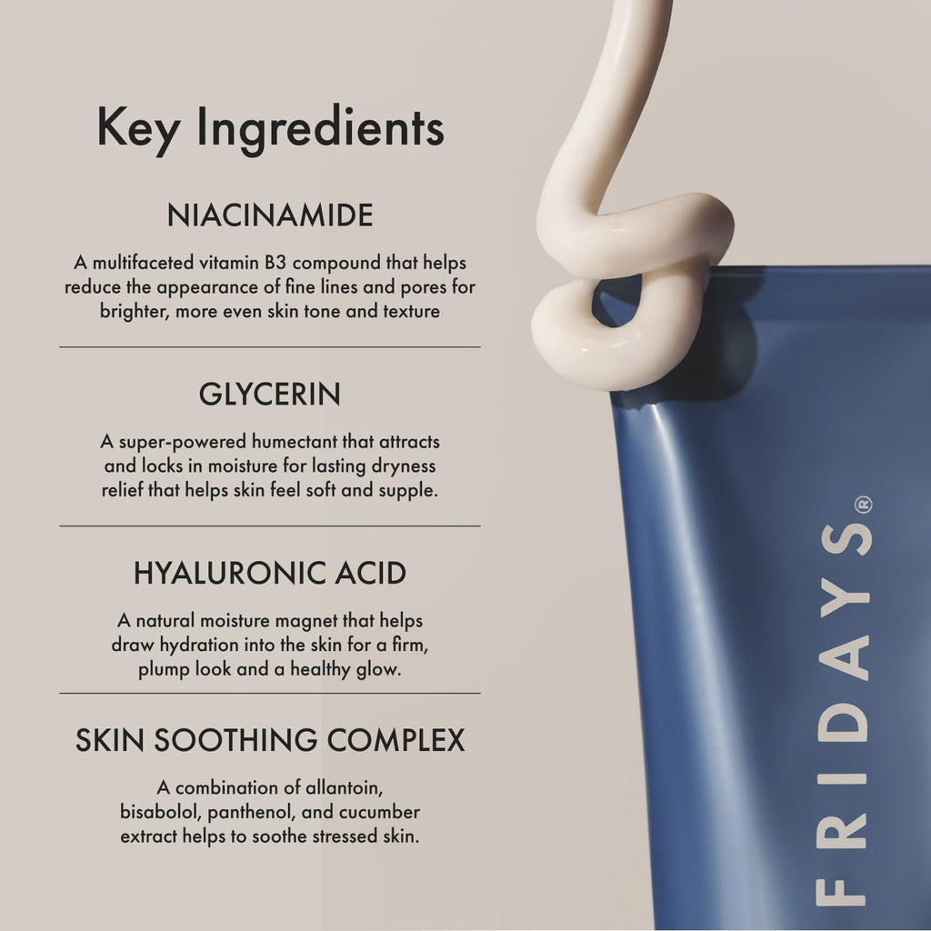 Summer Fridays Jet Lag Mask - Hydrating Face Moisturizer + Mask - Enriched with Hyaluronic Acid, Niacinamide, Glycerin + Antioxidants Helps Nourish Skin for a Renewed + Radiant Complexion (2.25 Oz) - TrustMedUSA
