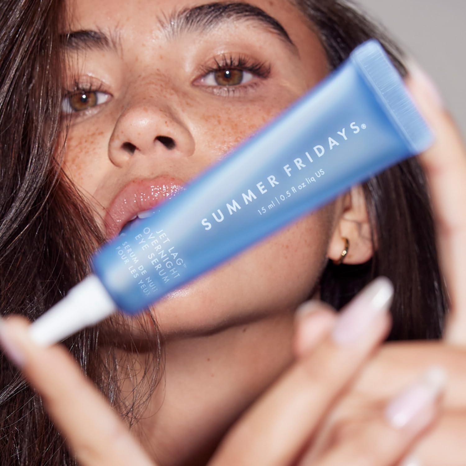 Summer Fridays Jet Lag Overnight Eye Serum - Nourishing Undereye Treatment for Dark Circles - Helps to Hydrate, Smooth, Firm & Depuff - Enriched with Glycerin to Lock in Moisture (0.5 Fl Oz) - TrustMedUSA