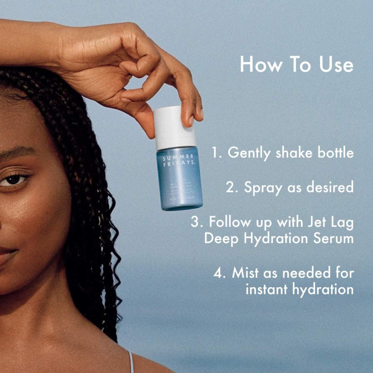 Summer Fridays Jet Lag Skin Soothing Hydration Face Mist - Ultra-Fine Facial Spray & Hydrating Mist to Comfort, Soothe & Help Provide Protective Moisture Barrier Support for Glowing Skin (1.7 Fl Oz) - TrustMedUSA