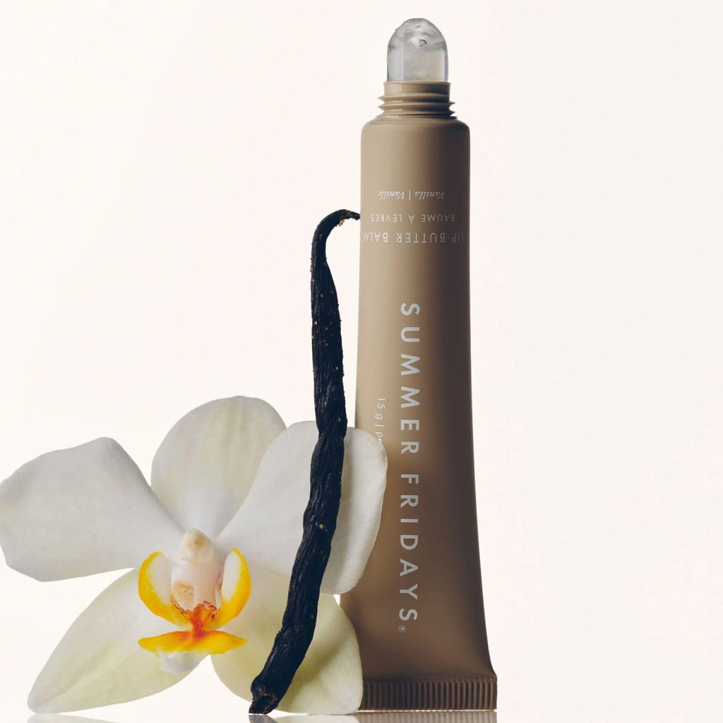Summer Fridays Lip Butter Balm - Conditioning Lip Mask and Lip Balm for Instant Moisture, Shine and Hydration - Sheer-Tinted, Soothing Lip Care - Vanilla (.5 Oz) - TrustMedUSA