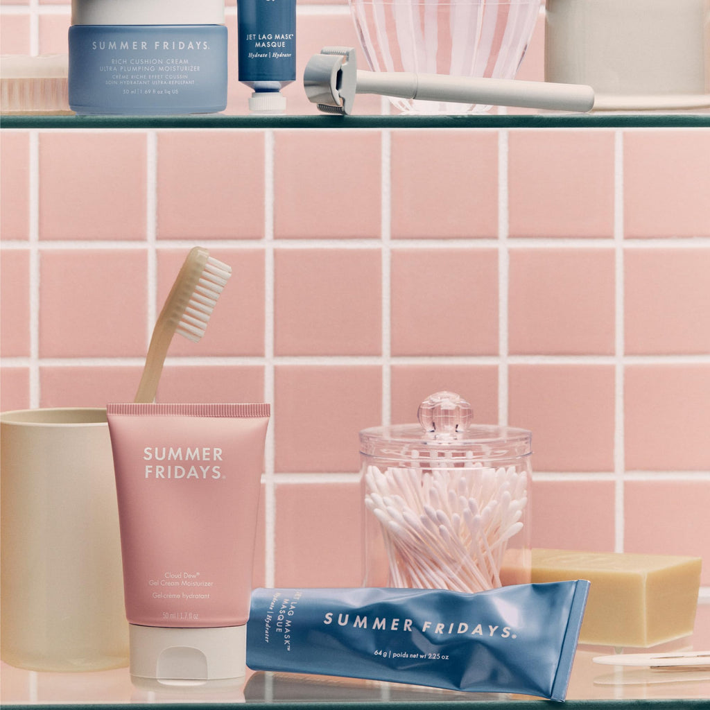 Summer Fridays Rich Cushion Face Cream - Ultra Plumping Barrier Repair Cream + Makeup Primer - Infuses Skin with Rich Hydration from Glycerin + Squalane - Non-Comedogenic + Fragrance-Free (1.69 Oz) - TrustMedUSA