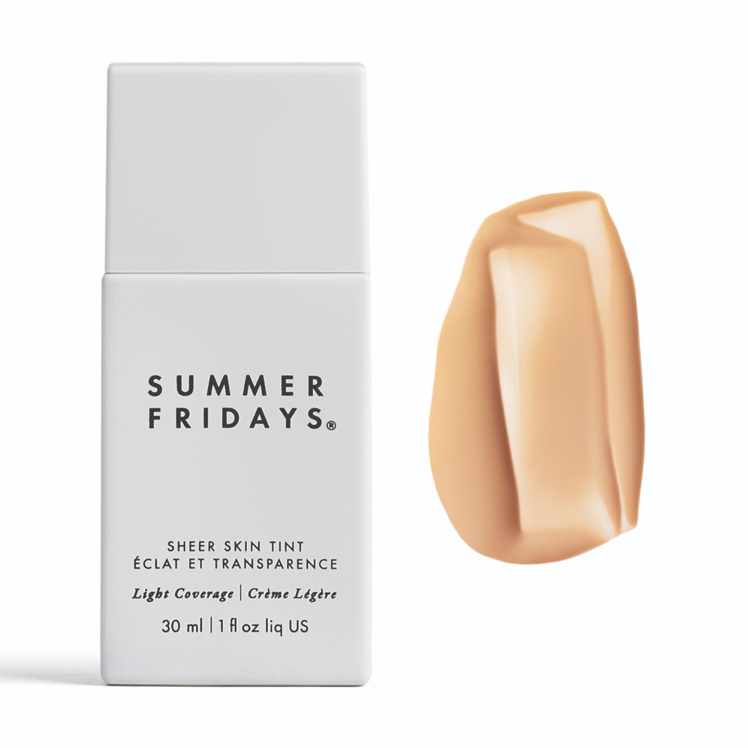 Summer Fridays Sheer Skin Tint - Skin Tint with Hyaluronic Acid - Helps Diminish Uneven Skin Tone - Sheer to Light Coverage - Shade 2 - Light with Cool Undertones (1 Fl Oz) - TrustMedUSA