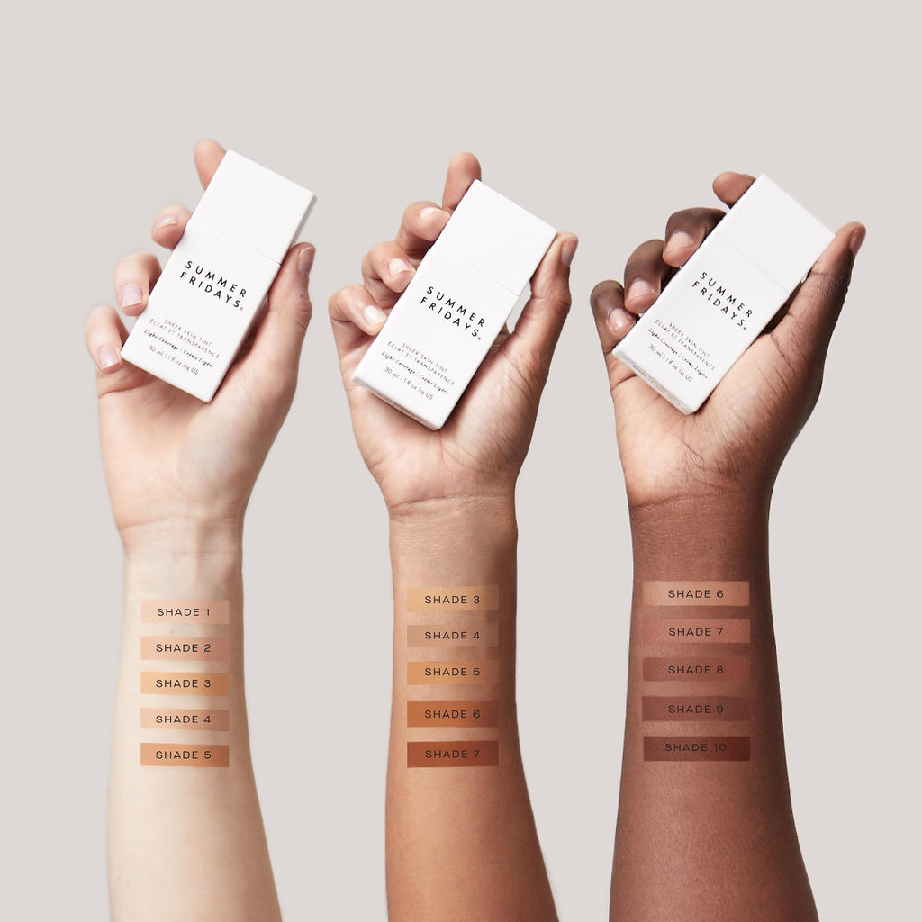 Summer Fridays Sheer Skin Tint - Skin Tint with Hyaluronic Acid - Helps Diminish Uneven Skin Tone - Sheer to Light Coverage - Shade 5 - Medium with Warm Neutral Undertones (1 Fl Oz) - TrustMedUSA