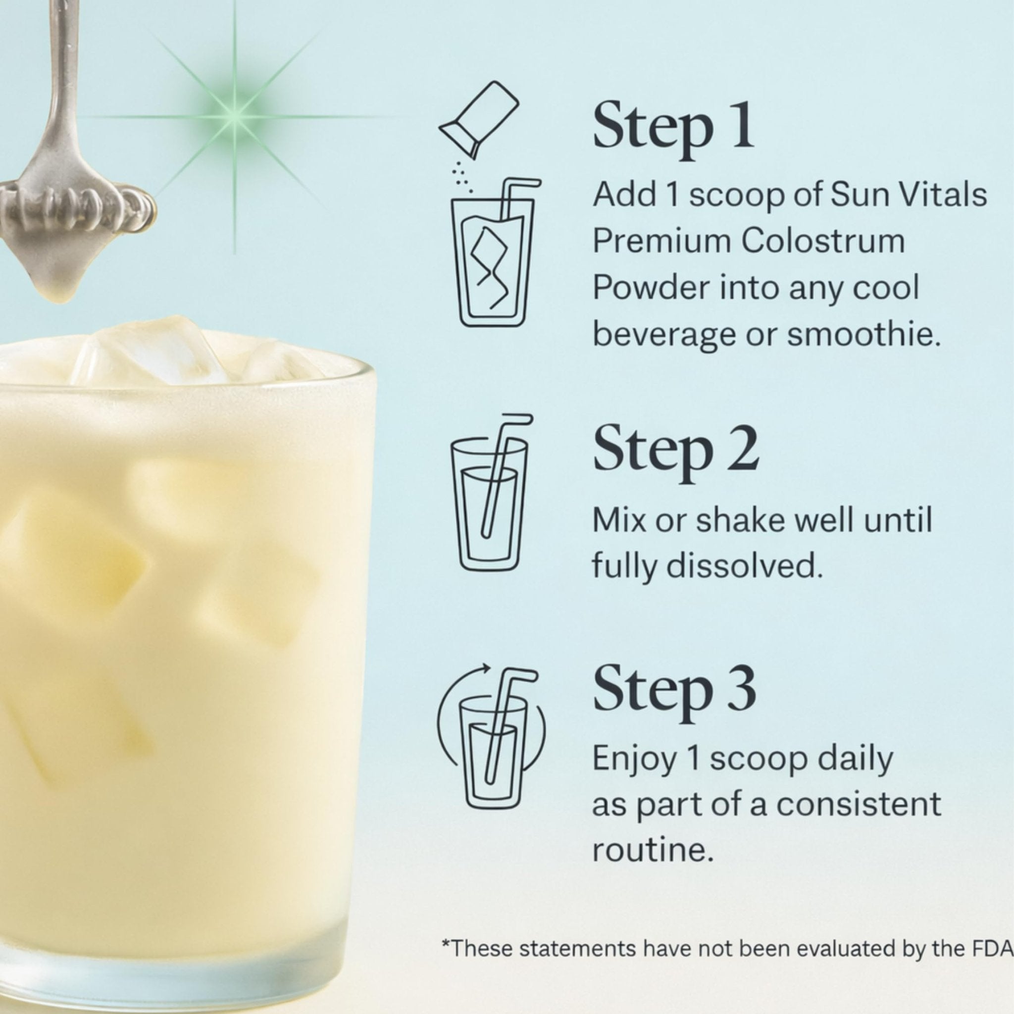 Sun Vitals Bovine Colostrum Powder 2300mg – 575mg IgG Per Serving | 25% IgG Standardized | Gut Health & Immune Support | No Fillers, No Capsules | GMP-Certified, 3rd Party Tested | 30 Servings - TrustMedUSA