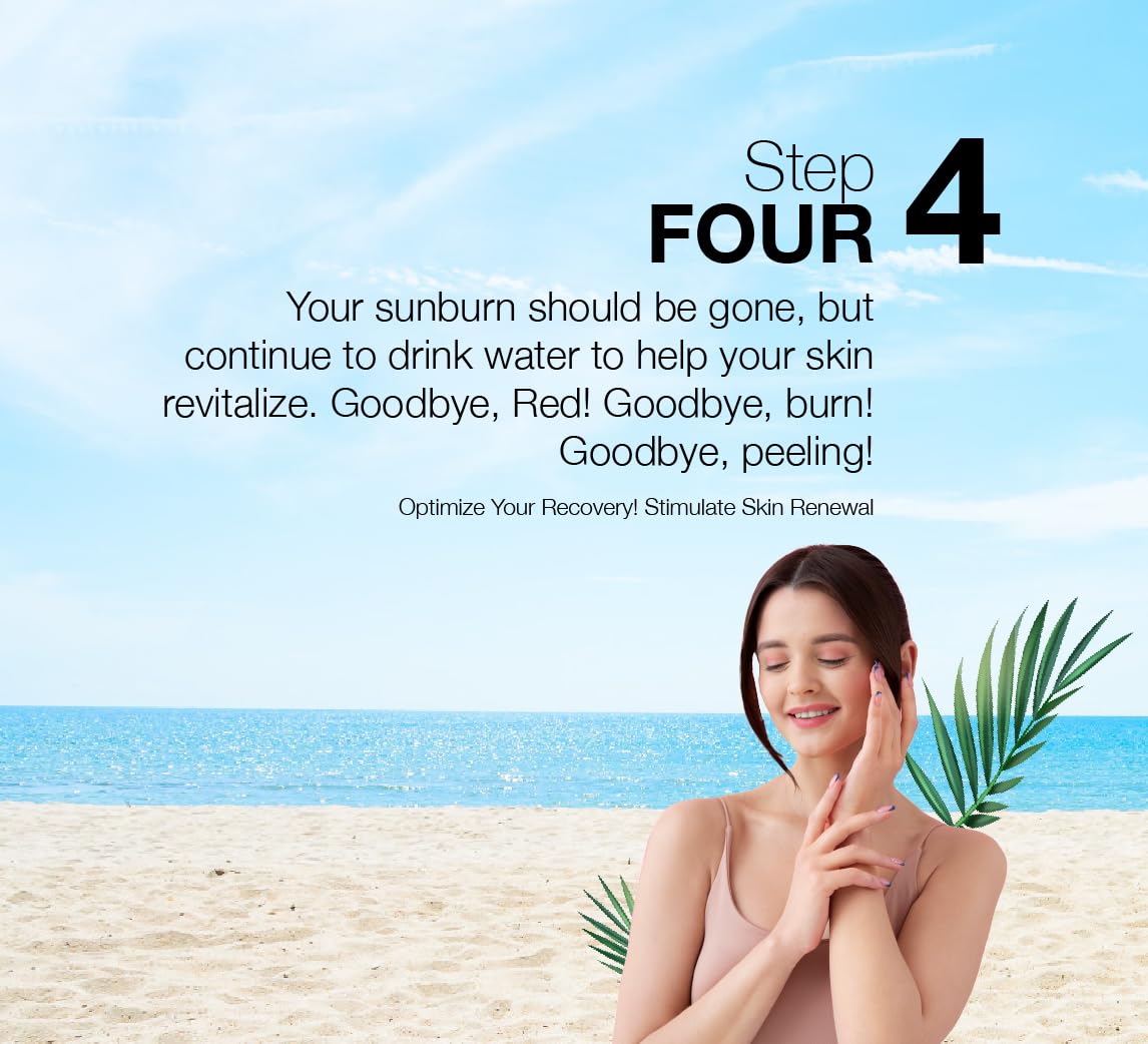 Sunburn Drink - Twin Pack - After Sun Skin Care - Supports Healthy Skin from The Inside Out -Promotes Hydration - Sun Damage Support - Mix with Water - Travel Size - TrustMedUSA