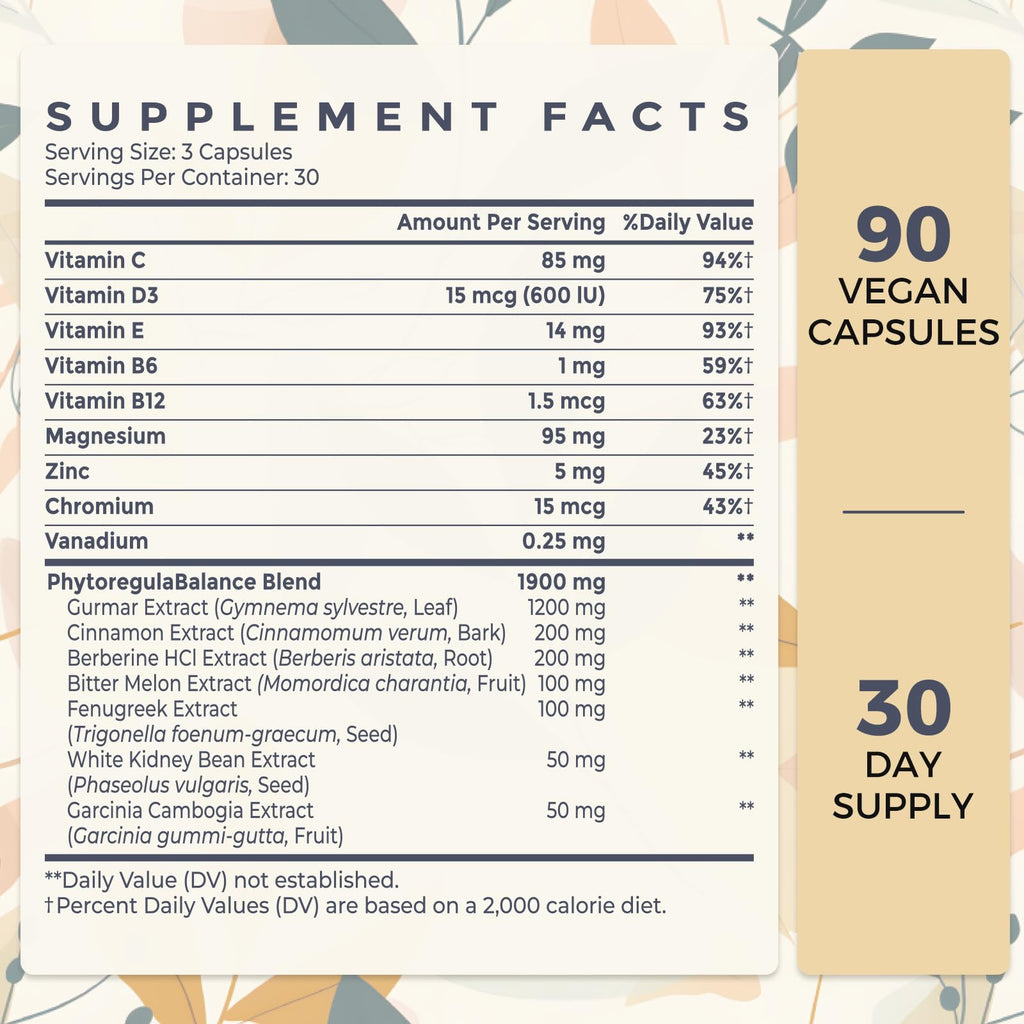 Sundhedsliv 16 in 1 Blxxd Sugr Effective Gymnema Sylvestre Supplement 2100MG | with Berberine, Cinnamon, Bitter Melon | Vitamins, Magnesium & Chromium | 2Pack - TrustMedUSA