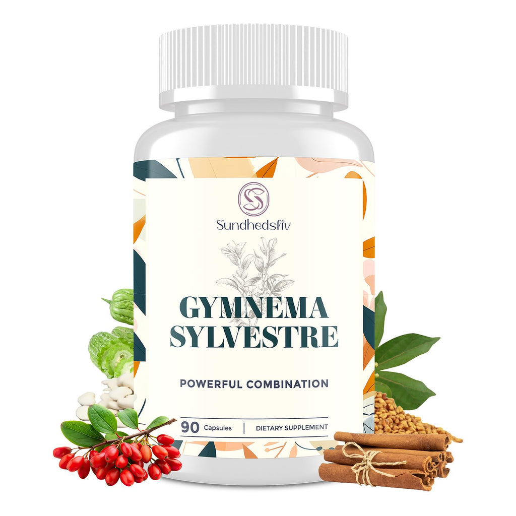 Sundhedsliv 16 in 1 Blxxd Sugr Effective Gymnema Sylvestre Supplement 2100MG | with Berberine, Cinnamon, Bitter Melon | Vitamins, Magnesium & Chromium | 90 Vegan Capsules - TrustMedUSA