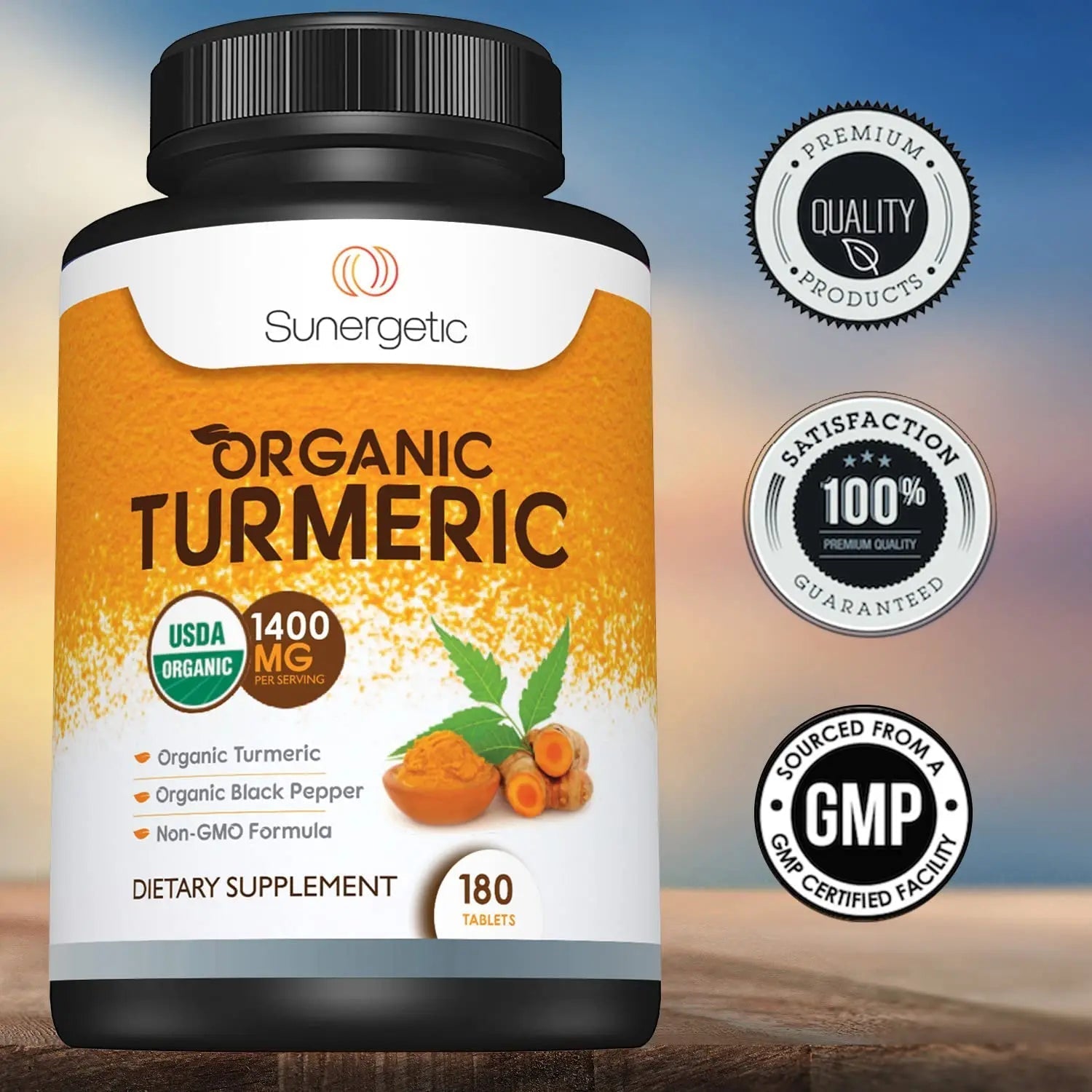 Sunergetic USDA Certified Organic Turmeric Supplement – Includes Organic Turmeric - TrustMedUSA