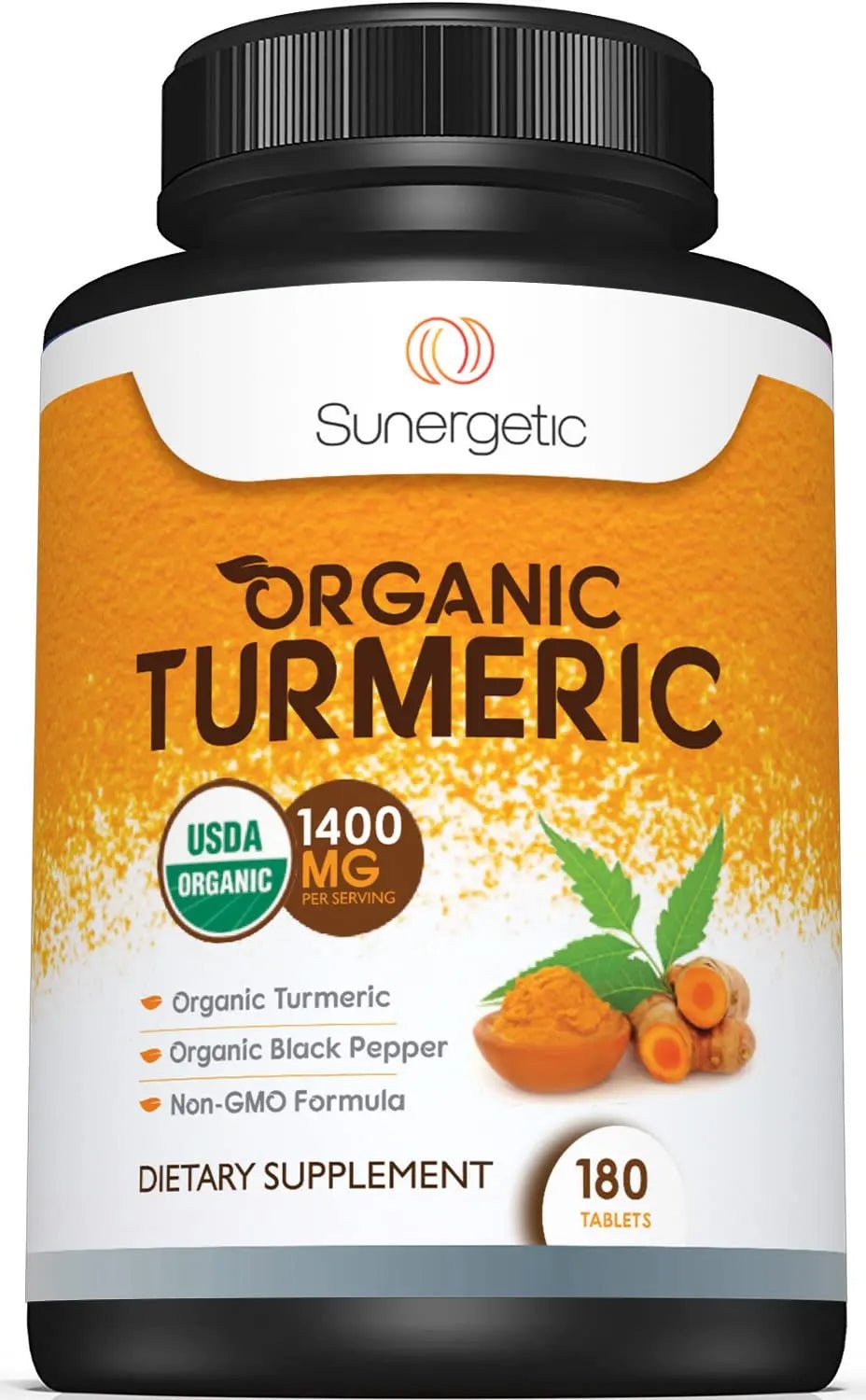 Sunergetic USDA Certified Organic Turmeric Supplement – Includes Organic Turmeric - TrustMedUSA