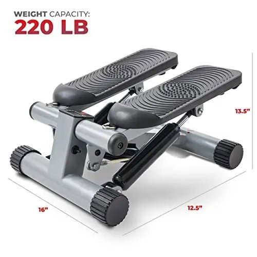 Sunny Health & Fitness Mini Stepper for Exercise Low-Impact Stair Step Cardio Equipment - TrustMedUSA
