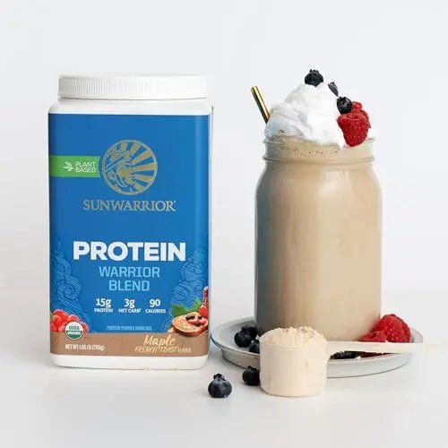 Sunwarrior Vegan Organic Protein Powder Plant-Based | BCAA Amino Acids Hemp Seed - TrustMedUSA