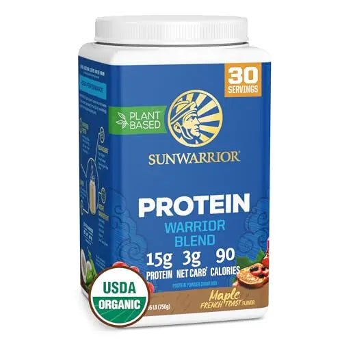 Sunwarrior Vegan Organic Protein Powder Plant-Based | BCAA Amino Acids Hemp Seed - TrustMedUSA