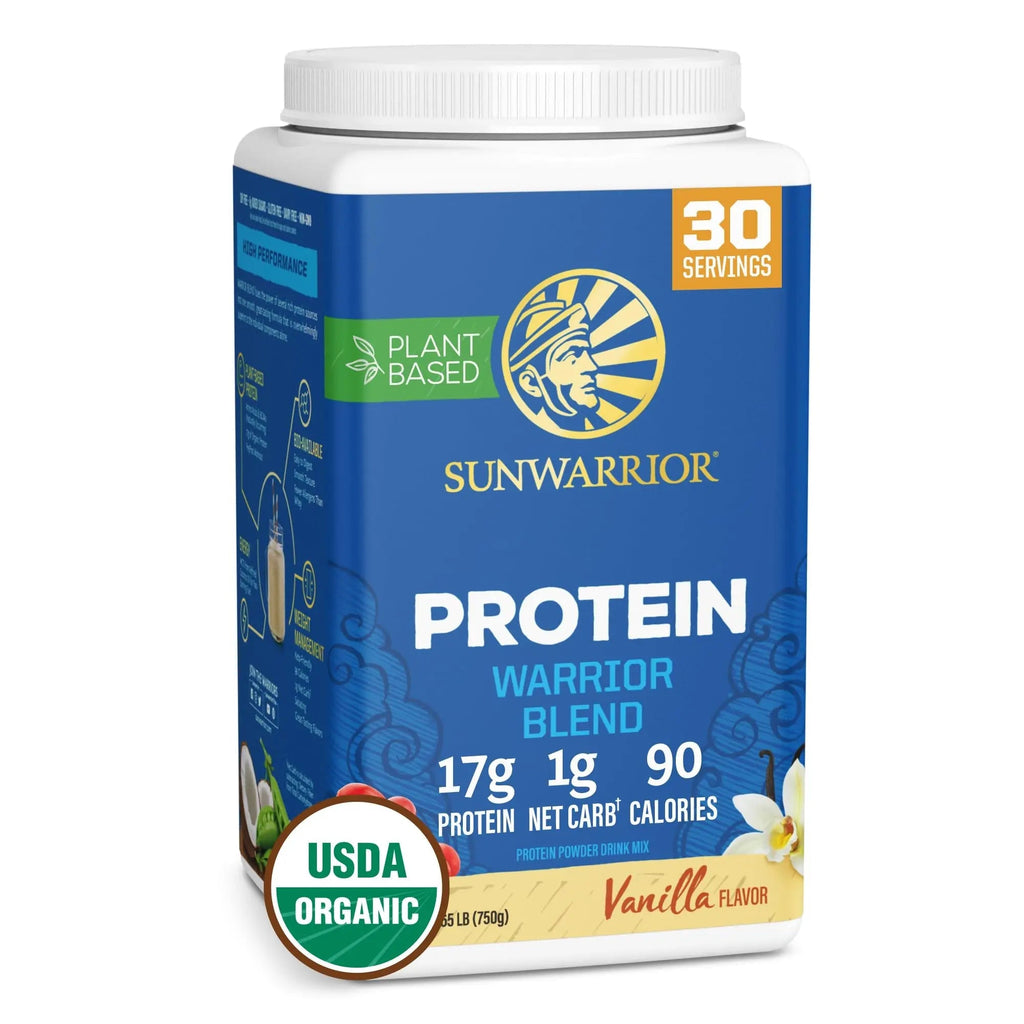 Sunwarrior Vegan Protein Powder Organic Plant-Based Protein | BCAA Amino Acids Hemp Seed Plant Protein | Soy Free Dairy Free Gluten Free Synthetic Free Non-GMO - TrustMedUSA