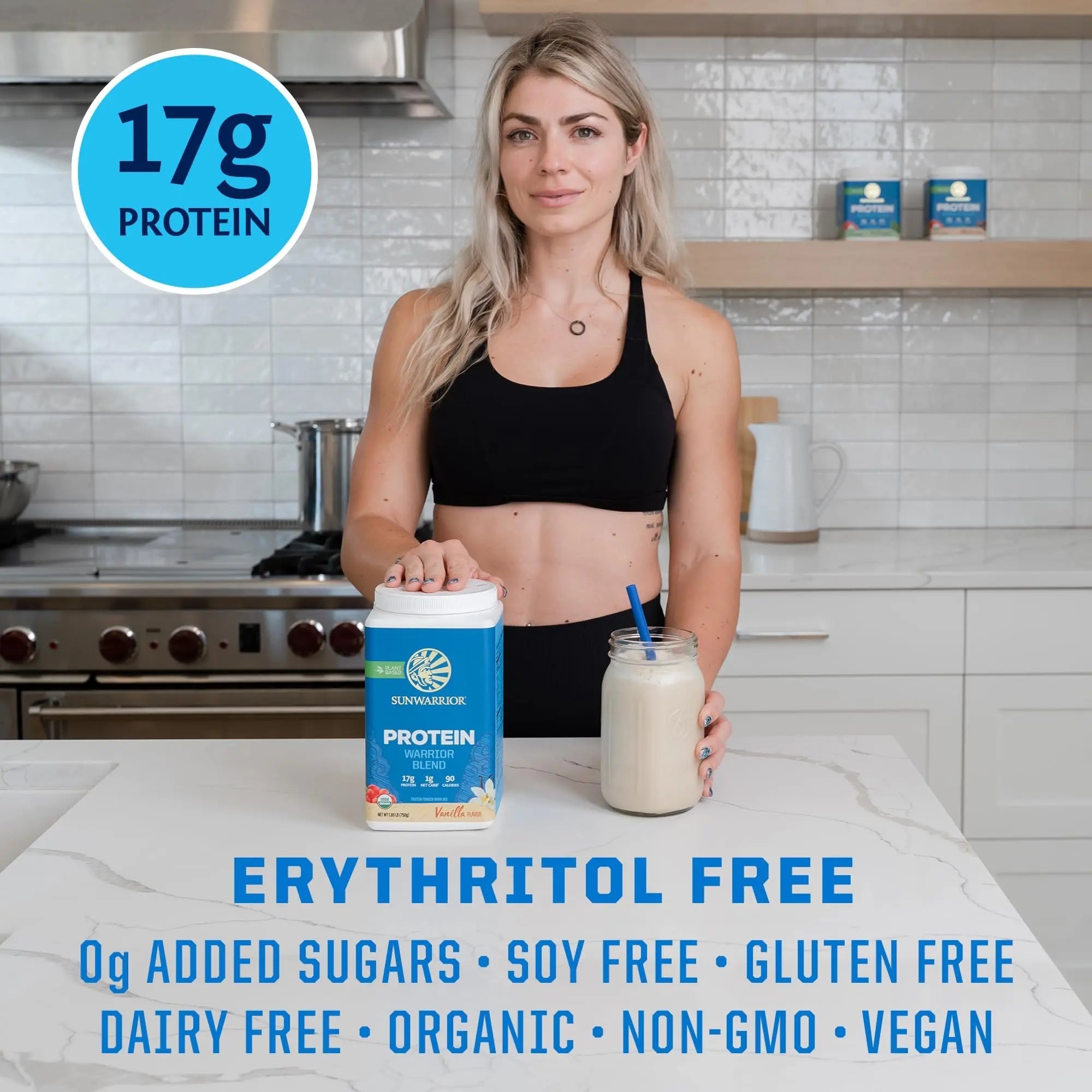 Sunwarrior Vegan Protein Powder Organic Plant-Based Protein | BCAA Amino Acids Hemp Seed Plant Protein | Soy Free Dairy Free Gluten Free Synthetic Free Non-GMO - TrustMedUSA