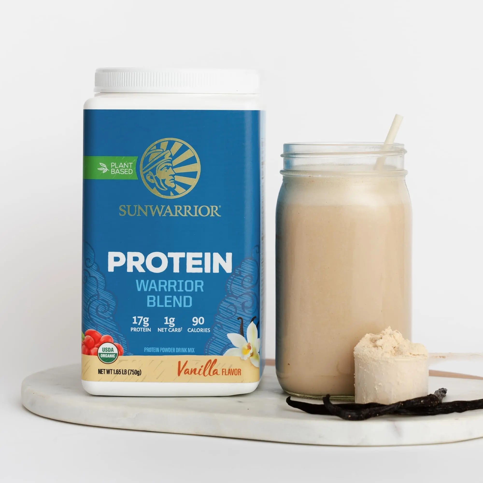Sunwarrior Vegan Protein Powder Organic Plant-Based Protein | BCAA Amino Acids Hemp Seed Plant Protein | Soy Free Dairy Free Gluten Free Synthetic Free Non-GMO - TrustMedUSA