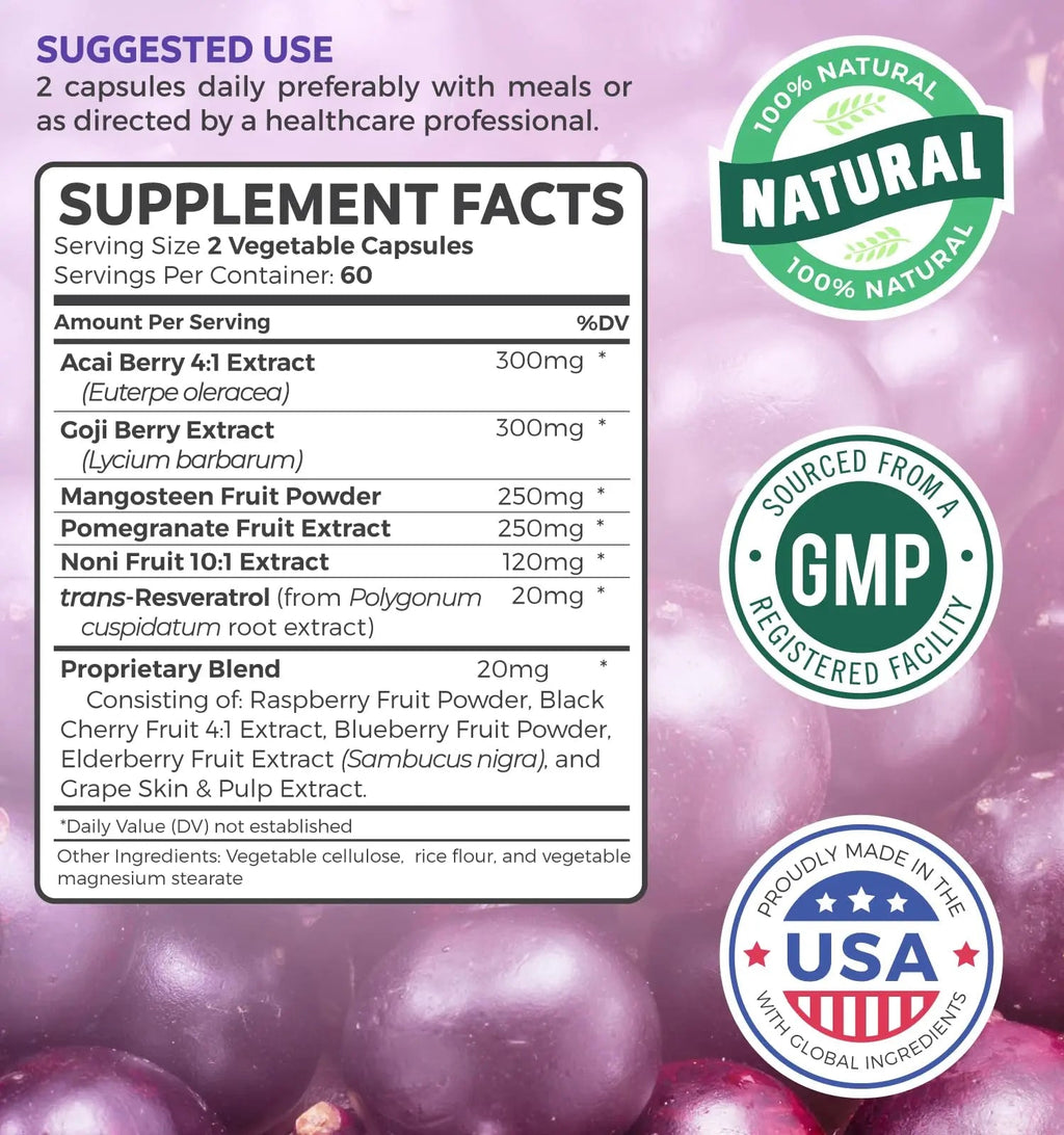 Super Greens & Antioxidants (2-Month Supply) Antioxidant Power Greens Bundle of Organic Super Greens Powder - Complete Superfood (120 Capsules) & Super Antioxidants - Powerful Superfood (120 Capsules) - TrustMedUSA