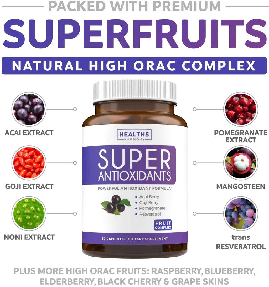 Super Greens & Antioxidants (2-Month Supply) Antioxidant Power Greens Bundle of Organic Super Greens Powder - Complete Superfood (120 Capsules) & Super Antioxidants - Powerful Superfood (120 Capsules) - TrustMedUSA