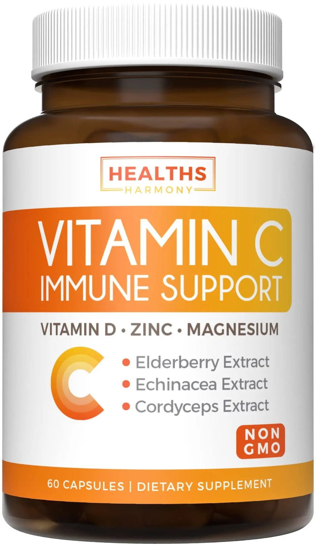 Super Greens & Vitamin C (1-Month Supply) Greens & C Synergy Bundle of Organic Super Greens Powder - Complete Superfood (60 Capsules) & & Vitamin C Immune Support (60 Vegetarian Caps)(Non-GMO) - TrustMedUSA