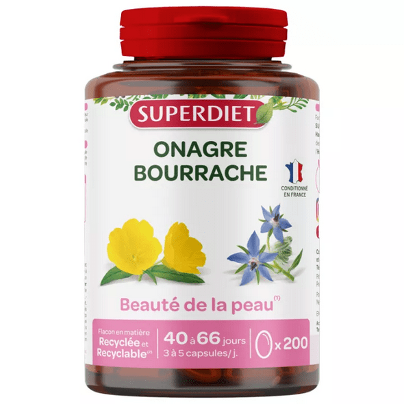 Superdiet Evening Primrose Skin Beauty 200 capsules - TrustMedUSA