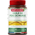 Superdiet Organic Cod Liver Oil 45 Capsules - TrustMedUSA