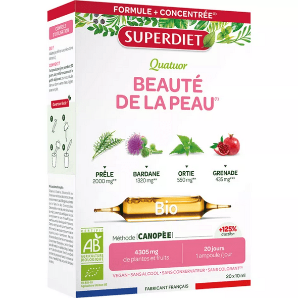 Superdiet Quatuor Bio Skin Beauty 20 phials - TrustMedUSA