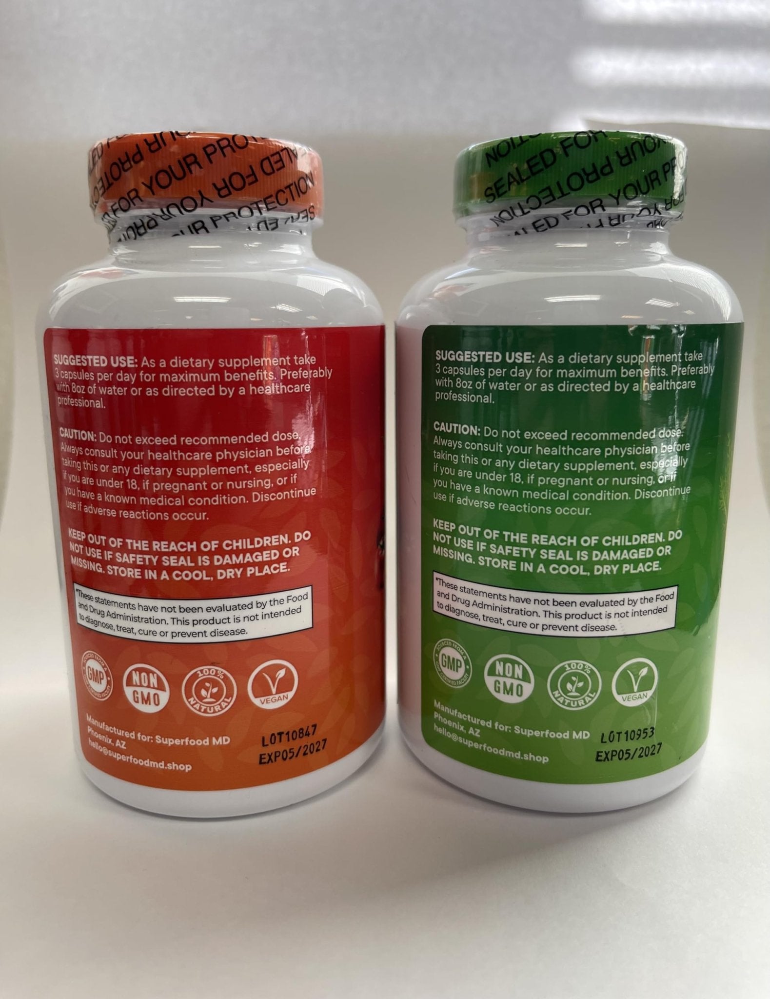 Superfood Fruit and Veggie Supplement - 360 Whole Super Fruit and Vegetable Supplements & Vitamin with Beta-Carotene, Soy Free- 180 Count (Pack of 2) - TrustMedUSA