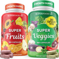 Superfood Fruit and Veggie Supplement - 360 Whole Super Fruit and Vegetable Supplements & Vitamin with Beta-Carotene, Soy Free- 180 Count (Pack of 2) - TrustMedUSA