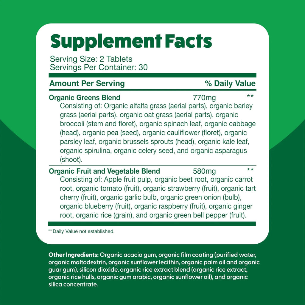 Superfood Greens by Feel Great Vitamin Co. | Organic Greens, Fruits and Veggies - TrustMedUSA
