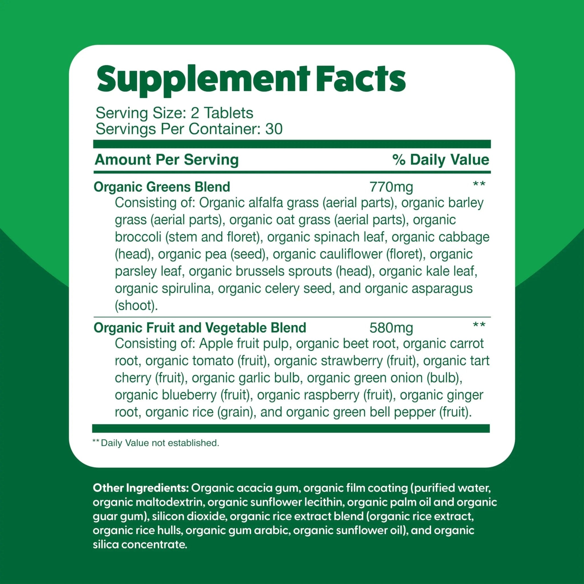 Superfood Greens by Feel Great Vitamin Co. | Organic Greens, Fruits and Veggies - TrustMedUSA