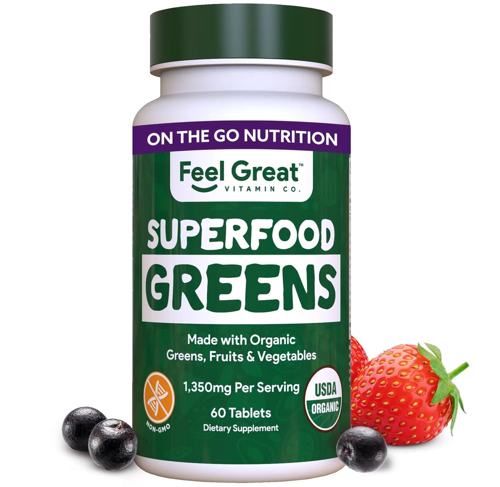 Superfood Greens by Feel Great Vitamin Co. | Organic Greens, Fruits and Veggies - TrustMedUSA