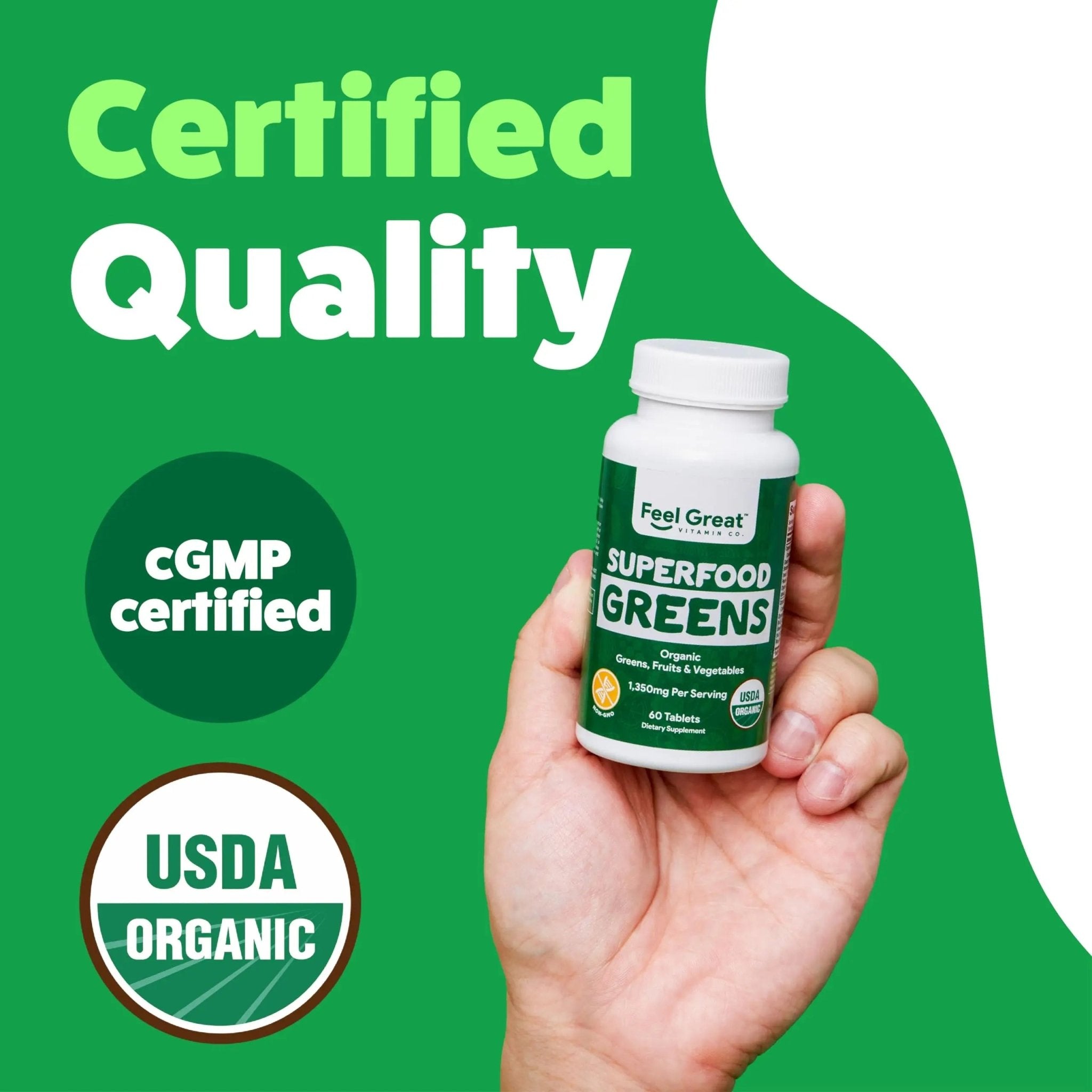 Superfood Greens by Feel Great Vitamin Co. | Organic Greens, Fruits and Veggies - TrustMedUSA