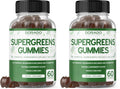 Supergreens Gummies (60 Count) Daily Greens Gummies - Greens Supplements with 8 Ingredient Power Blend - Superfood for Immunity Support for Adults - Third Party Tested, Vegan & USA Made (Pack of 2) - TrustMedUSA