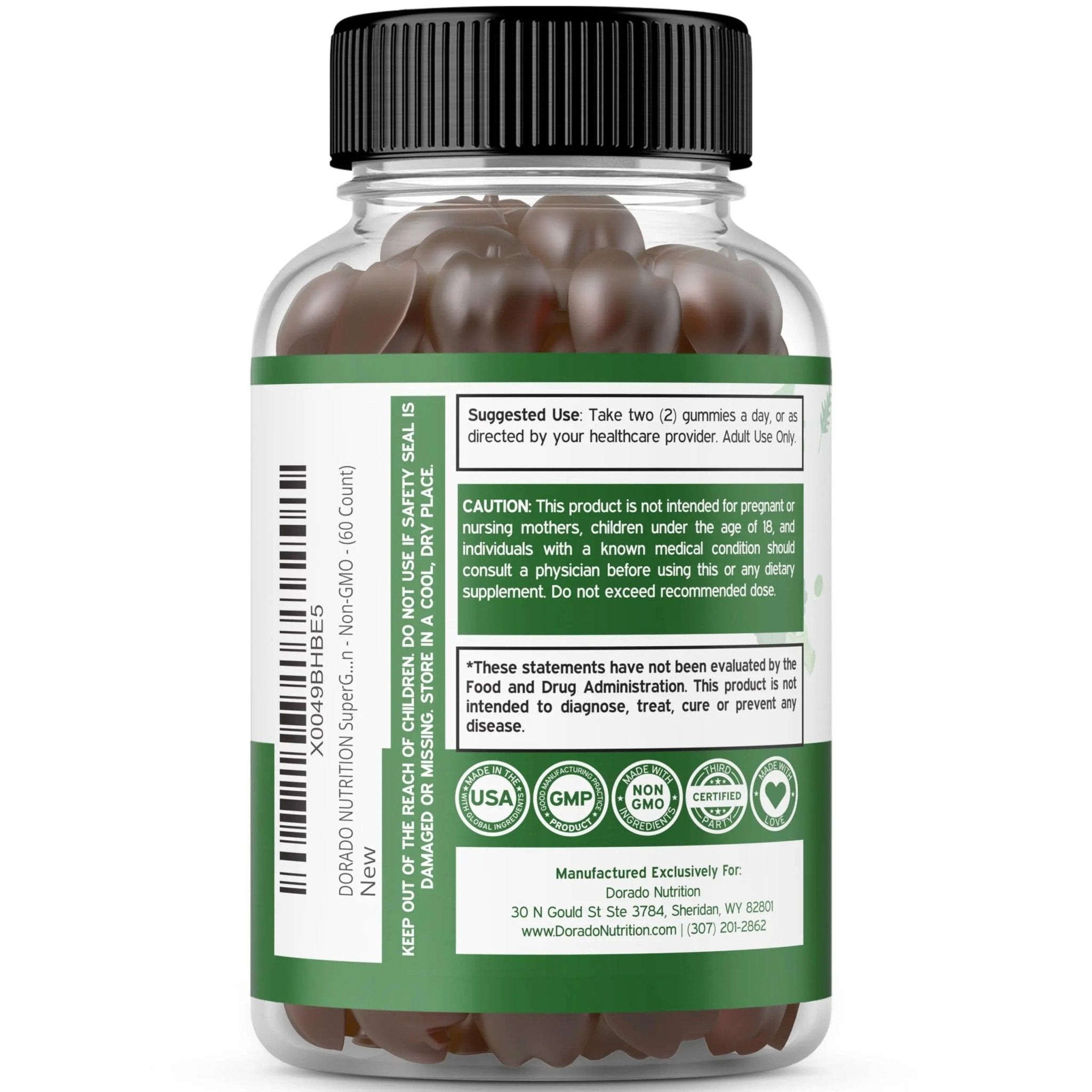 Supergreens Gummies (60 Count) Daily Greens Gummies - Greens Supplements with 8 Ingredient Power Blend - Superfood for Immunity Support for Adults - Third Party Tested, Vegan & USA Made (Pack of 2) - TrustMedUSA
